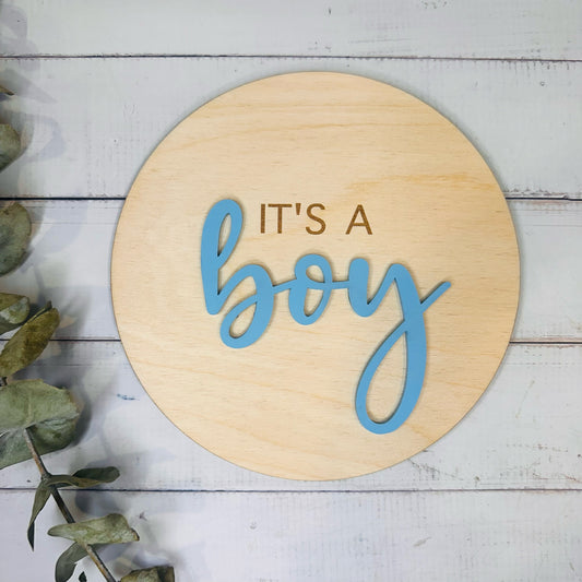 Its a Boy/Girl Double Sided Birth Announcement