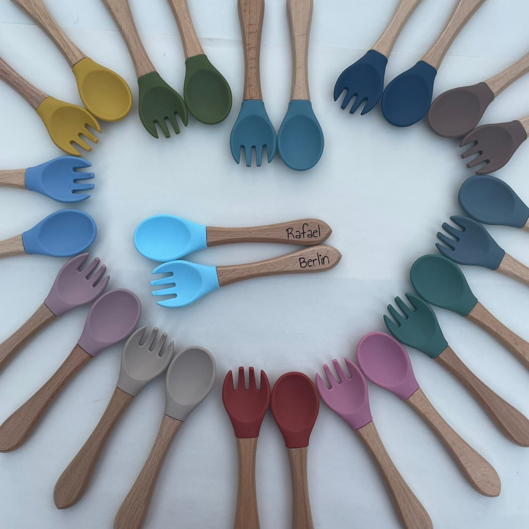 Silicone Baby Bowl & Spoon Set - Smoke