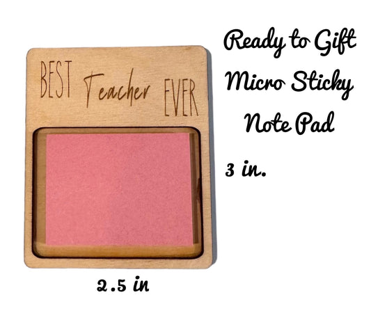 Mini Teacher Sticky Note Pad - Teacher Appreciation Gift